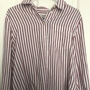 Calvin Klein Striped Button-Up Shirt